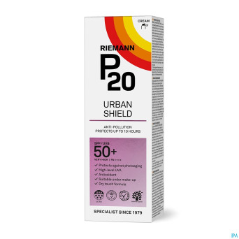 P20 lotion solaire urban shield spf50+ 50g