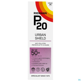 P20 lotion solaire urban shield spf50+ 50g