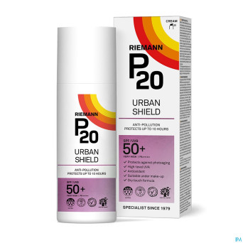 P20 lotion solaire urban shield spf50+ 50g