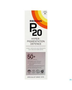 P20 creme solaire hyperpigment. defence spf50+ 50g