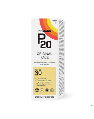 P20 creme solaire visage spf30 50g