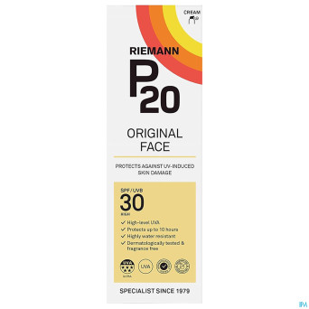P20 creme solaire visage spf30 50g