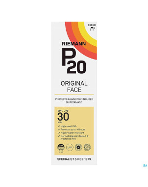 P20 creme solaire visage spf30 50g