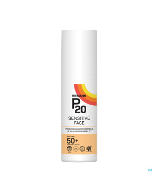 P20 creme solaire sensitive visage spf50+ 50g