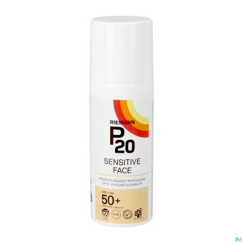P20 creme solaire sensitive visage spf50+ 50g