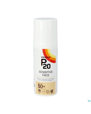 P20 creme solaire sensitive visage spf50+ 50g