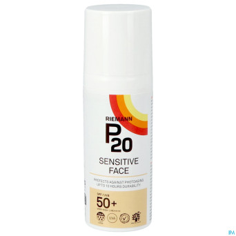 P20 creme solaire sensitive visage spf50+ 50g