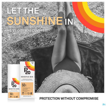 P20 creme solaire sensitive skin spf50+ 200ml