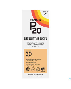 P20 creme solaire sensitive skin spf30 200ml