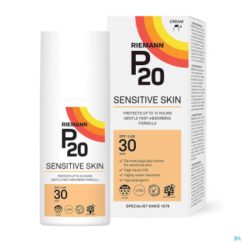 P20 creme solaire sensitive skin spf30 200ml