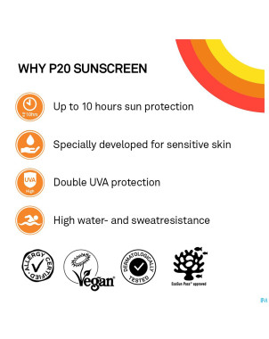 P20 creme solaire sensitive skin spf30 200ml