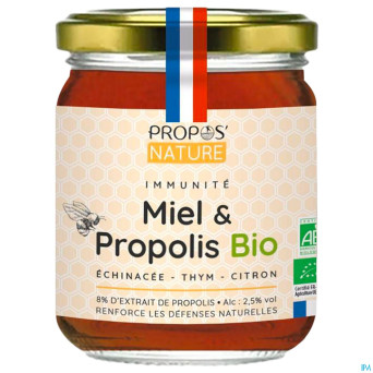 Melange immunite miel&propolis bio 125g
