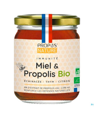 Melange immunite miel&propolis bio 125g
