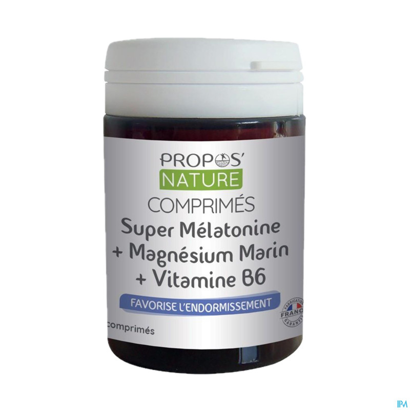 Melatonine magnesium & vitamine b6 comp 60