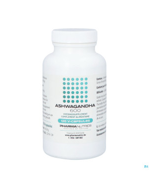 Ashwagandha 600 pharmanutrics v-caps 120