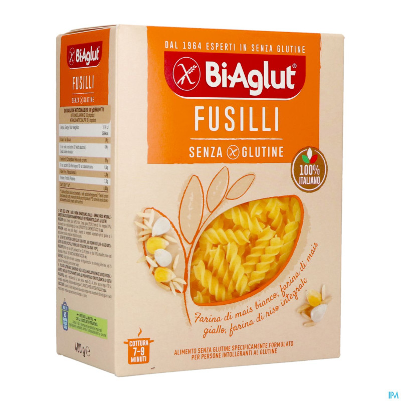 Bi-aglut fusilli 400g 1101 revogan
