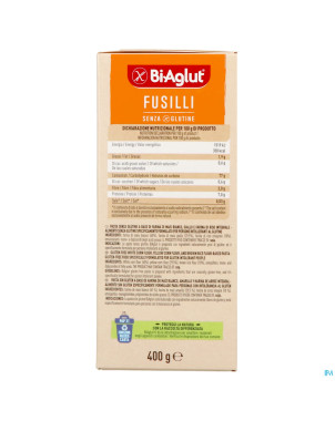 Bi-aglut fusilli 400g 1101 revogan