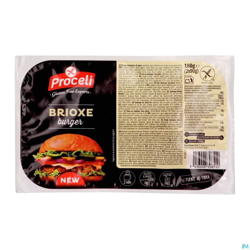 Proceli brioxe burger 2 x 90g 3523 revogan