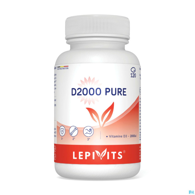 D2000 pure caps 120 lepivits