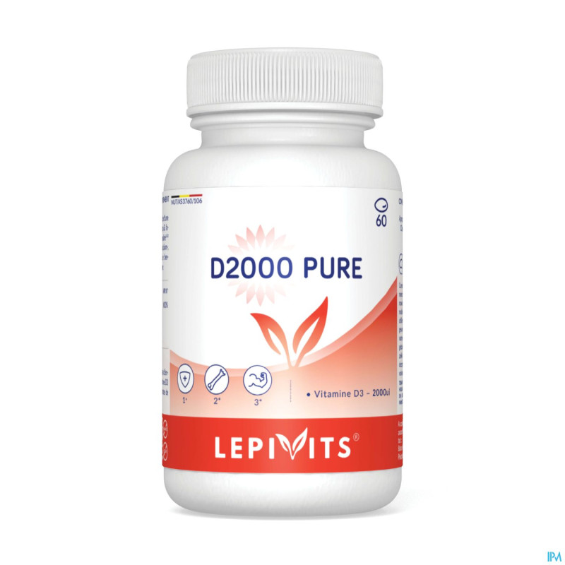 D2000 pure caps 60 lepivits