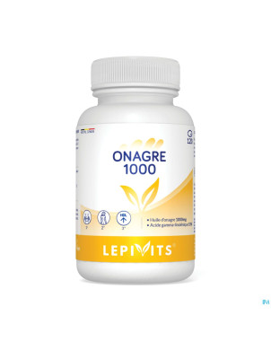 Huile onagre 1000mg caps 120 lepivits