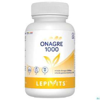 Huile onagre 1000mg caps 120 lepivits