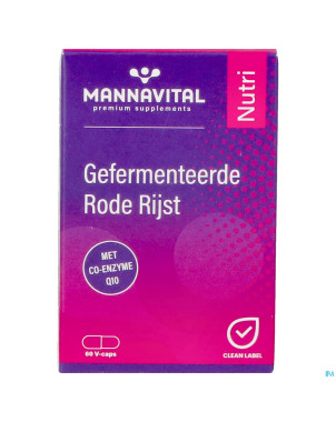 Mannavital riz rouge fermente v-caps 60