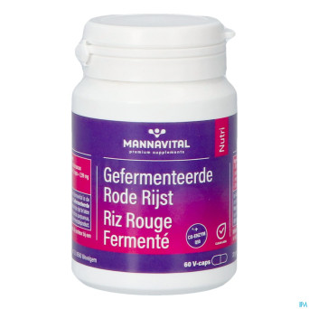 Mannavital riz rouge fermente v-caps 60