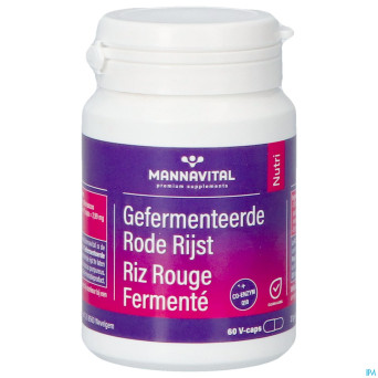 Mannavital riz rouge fermente v-caps 60