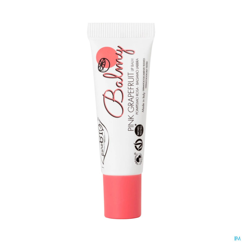 Purobio balmy 02 baume levre pamplemousse rose bio