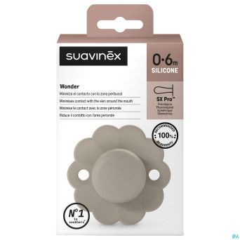 Suavinex wonder soother sili.rev. 0-6m gray clouds