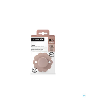 Suavinex wonder soother sili.rev.0-6m pale mauve
