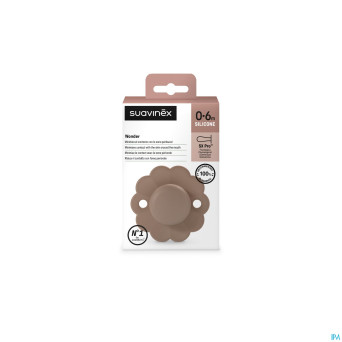 Suavinex wonder soother sili.rev. 0-6m raw umber