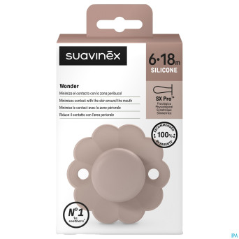 Suavinex wonder soother sili.rev.6-18m gray clouds
