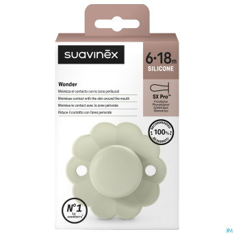 Suavinex wonder soother sili.rev.6-18m almost aqua