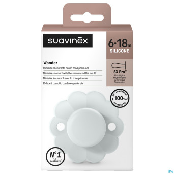 Suavinex wonder soother sili.rev. 6-18m blue