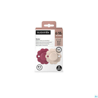 Suavinex wonder soother sili.rev.6-18m magenta duo