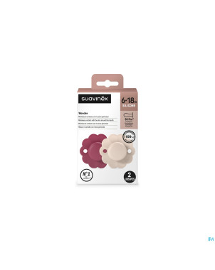 Suavinex wonder soother sili.rev.6-18m magenta duo