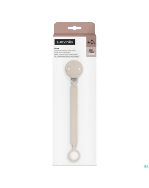 Suavinex wonder soother clip - mauve chalk
