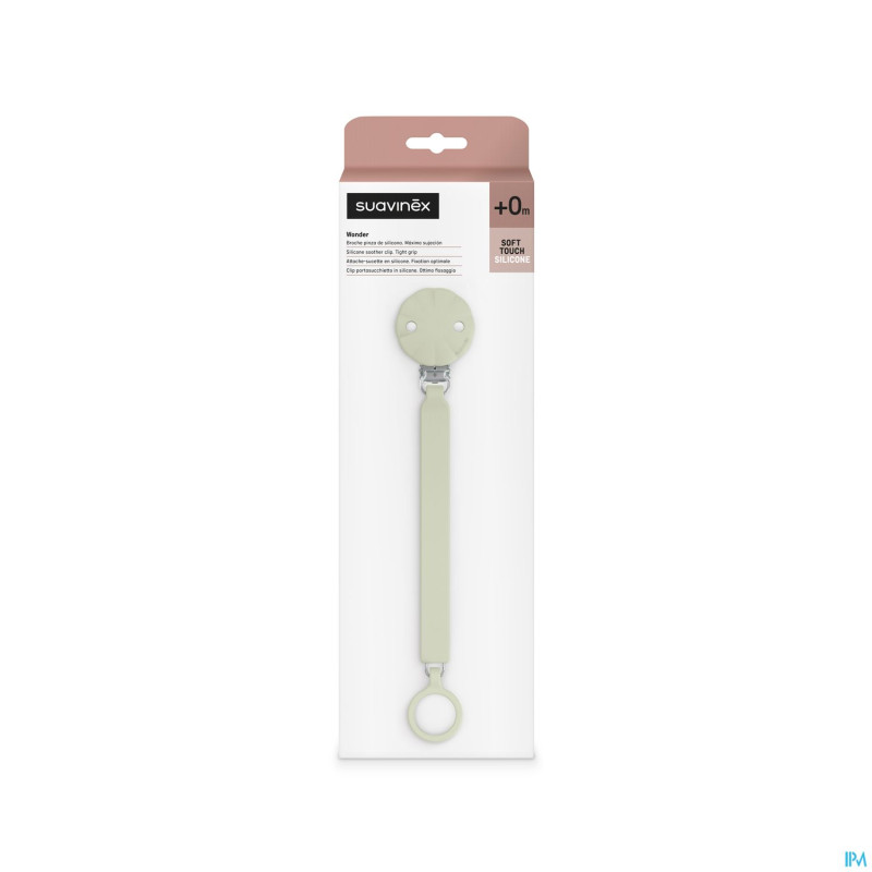 Suavinex wonder soother clip almost aqua