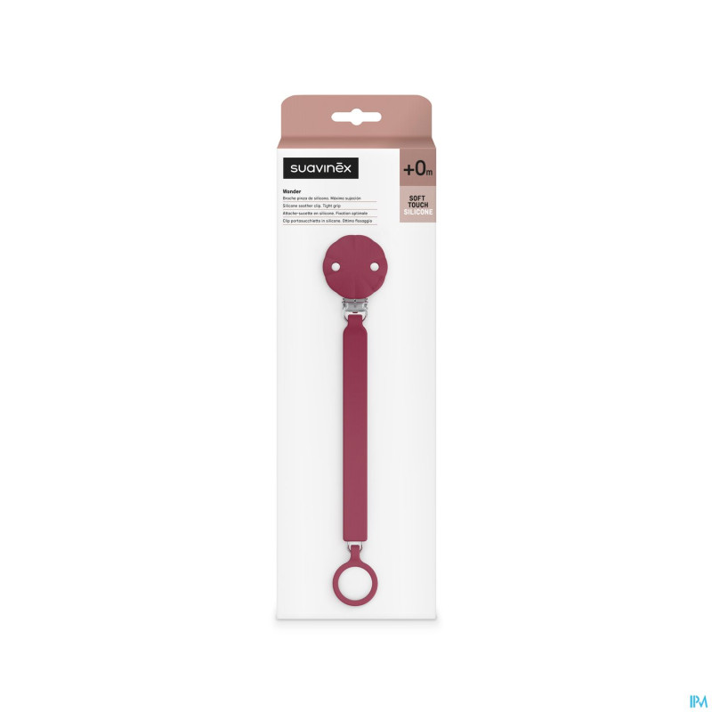 Suavinex wonder soother clip viva magenta
