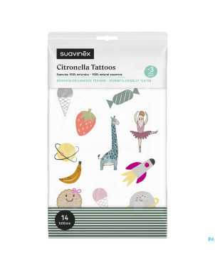 Suavinex cosmetics mosquito citronella tatt. 14