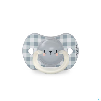 Suavinex n&d soother sili.rev 0-6m bear bl duo