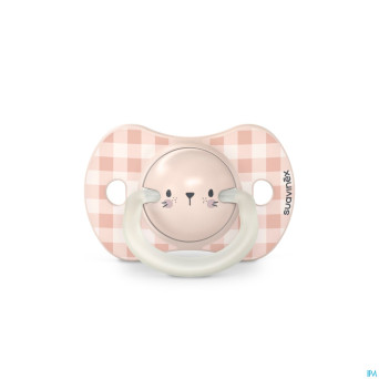 Suavinex n&d soother sili.rev 0-6m rabb pk duo