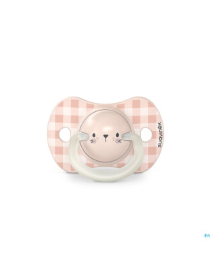 Suavinex n&d soother sili.rev 0-6m rabb pk duo