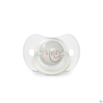 Suavinex n&d soother sili.rev 6-18m elep gr duo