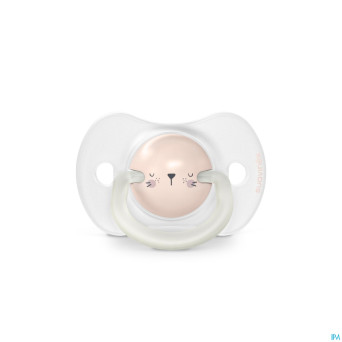 Suavinex n&d soother sili.rev 6-18m rabb pk duo