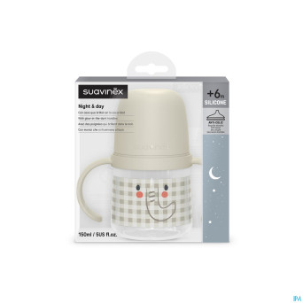 Suavinex n&d bott.hand.n/spill spout elep.gr 150ml