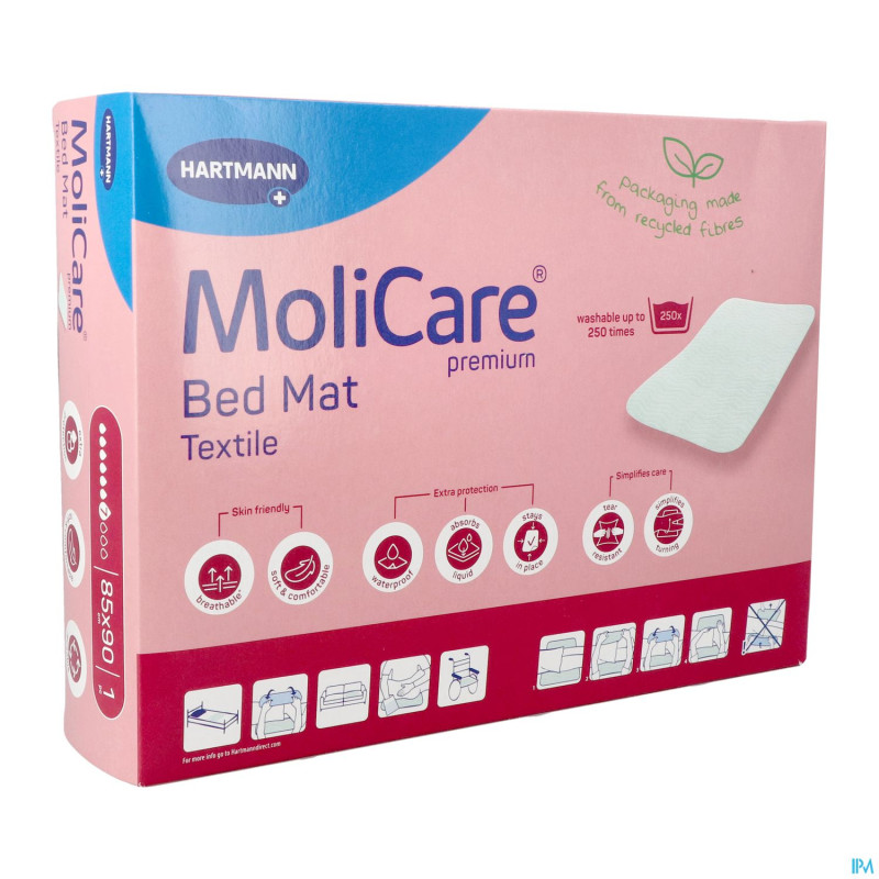 Molicare premium bed mat text. 7 drops 85x90cm