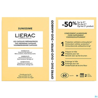 Lierac sunissime duo caps 2x30